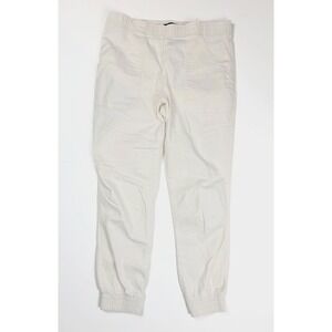 Sincerely Jules Stretch Ivory Denim Jogger Pants Women's Size Large 32x27